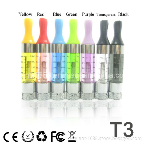 Latest Clearomizer, T3 Cartomizer with Replacement Bottom Coil, Clear Atomizer T3